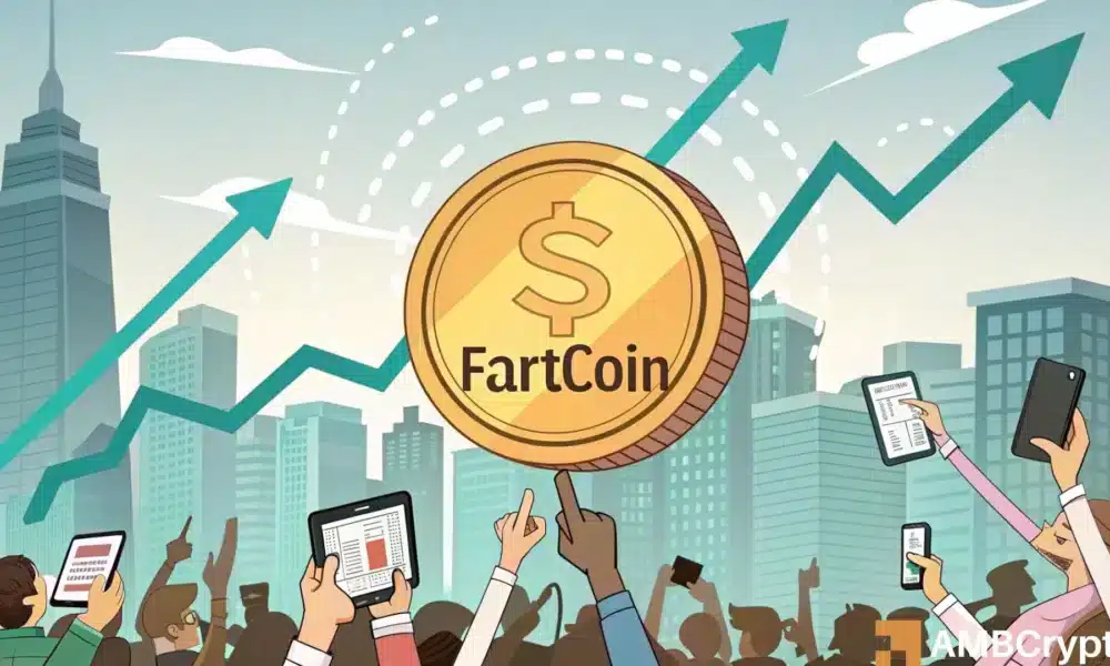 FARTCOIN 在 24 小时内上涨 20% – 1.46 美元还是 1.08 美元，下一步会怎样？