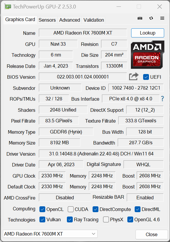 性能秒RTX 4060？AMD新显卡性能实测 有一个短板