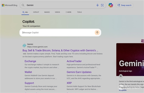 微软又来了！推广产品新花样：必应搜索竞品自动弹Copilot