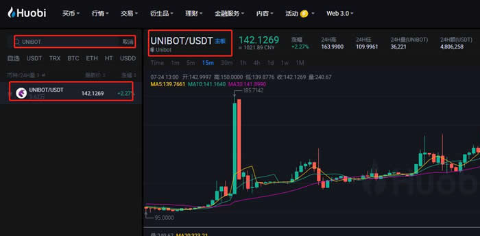 UNIBOT币怎么买？UNIBOT币买卖交易操作教程