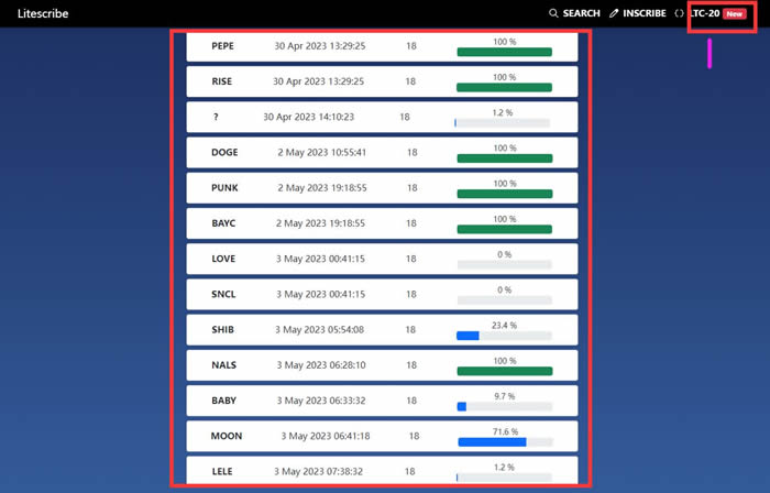 如何参与LTC20打新和创建LTC20合约？