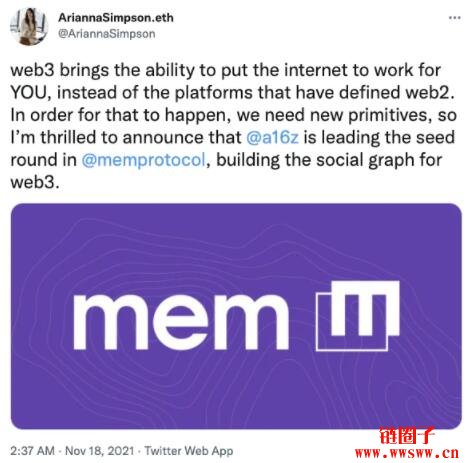 去中心化社交媒体协议Mem Protocol如何打造 Web 3 社交图谱？